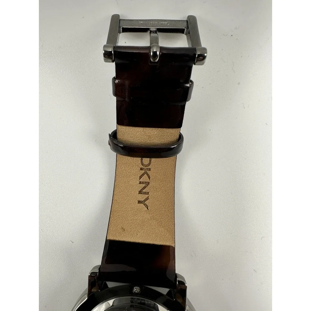 DKNY NY-8651 New Battery‎ Tortoise-Shell 43MM Crystal Dial 7.5